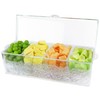 Estilo 4 Section Condiment on Ice, Clear (1-(Pack))