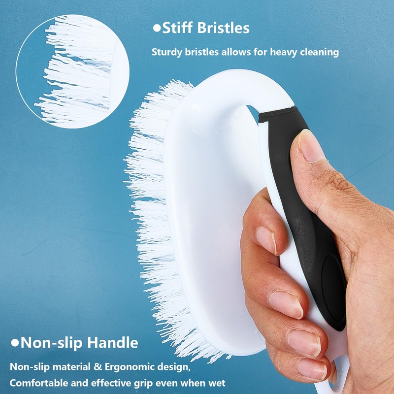 HileSwan Scrub Brush Set, 4 Pack Deep Cleaning Brush Kit