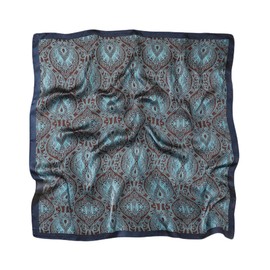 FAIRYGATE Women's Silk Feel Scarf Neckerchief Women Silk Scarf Bandanas Handkerchief Root Wrist, 26009, 27.5x27.5 Inch