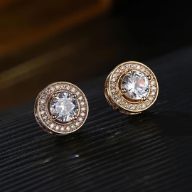 Pendientes de Plata para Mujer con Circonita Cúbica Brillante - Aretes Elegantes y Nobles, Joyería Regalo Ideal Color Blanco 20013W