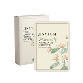 Genieum Vital Anti-Melasma Wrinkle Care Sheet Mask 25ml, 10 sheets / 지니윰 바이탈 안티멜라즈마 링클 케어 시트 마스크 25ml, 10매