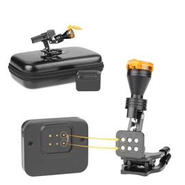 YOHOSO 5W LED Headlight with Magnet Clip Portable Binocular Headlamp and 2 Repalcment Batteries for Head Light Brightness Adjust (Black)