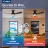 Amico Ceiling Fans with Lights, 42 inch Low Profile Ceiling
