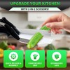 DZ Duozhan Kitchen Scissors with Cutting Board, Stainless Steel, Easy