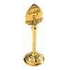 Brass Murugan Kartikaye Vel with Tamil Om and Shiva Tilak