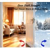2 Pack Door Draft Stopper with Brush,2" W x 39"