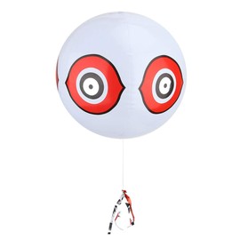 CHEOTIME Scare Eye Balloons, Predator 3D Eye Balloons with Bright Eyes and Bright Colours, Covers up to 6,000 Square Feet of Area, White and Black Balloons (White)
