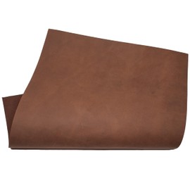 Lederreste - Vorgeschnittene DIY Blätter für Handwerk und Hobby in verschiedenen Größen. Crazy Horse gewachstes Leder (Braun Irm, A3 29.7 x 42 cm)