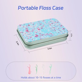 Aaymoous 3Pack Floss Holder Travel Floss,Picks Case,Refillable Portable Floss Pick Holder and Floss Pick Dispenser,Perfectfor Travelling,Dinners Drug Storage,Candy Storage