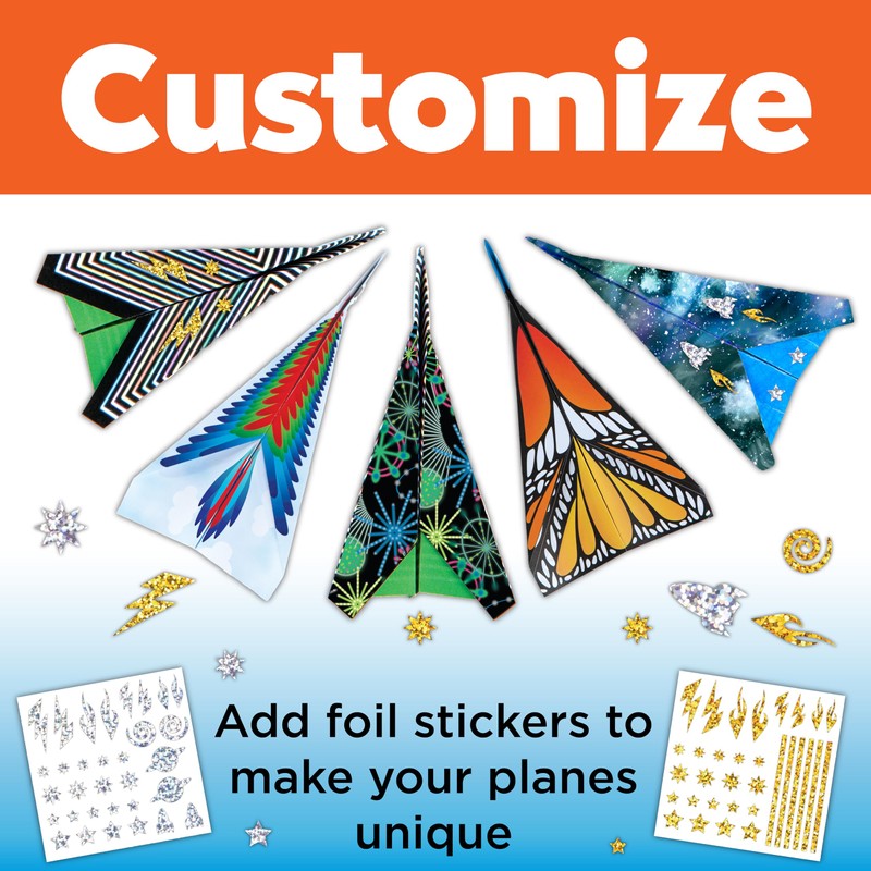 Creativity for Kids Stunt Squadron Fold & Launch Paper Airplanes: