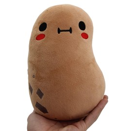 LuLezon Kawaii Potato Plush Soft Toy Comfort Food Stuffed Pillow Plushie (brown)