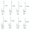 Fly Tying Hooks Aberdeen Hooks, 150pcs Streamer Fly Hooks Trout