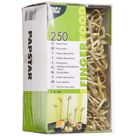 Papstar 16769 Fingerfood - skewers 6 cm "Knot", 250 pieces