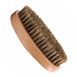 Boar Bristle Hair Beard Brush for Men and Women - Smoothing Travel Hairbrushes with Boar Bristles Wet Slick Back Hair Soft Beard Brush for Men Thick Coarse Hair to Create a Sleek Hairstyle