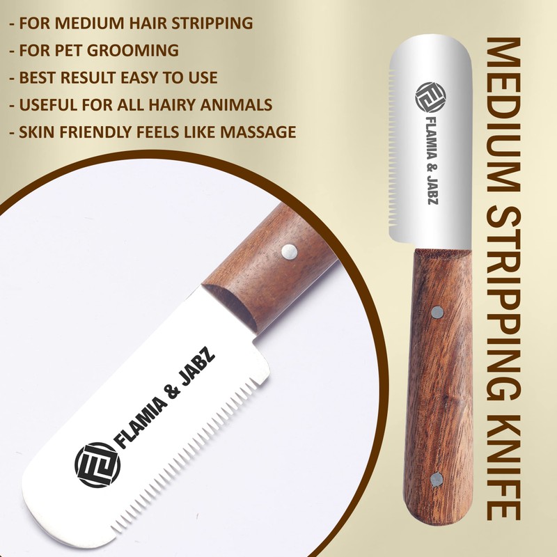 Professional Stripping Knife, Right handed, 3 inch blade (Stainless Steel)