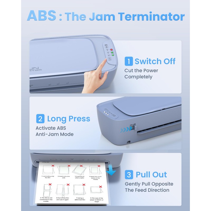 13 Inch Laminator Machine 11x17 with Laminating Sheets Personal Laminator