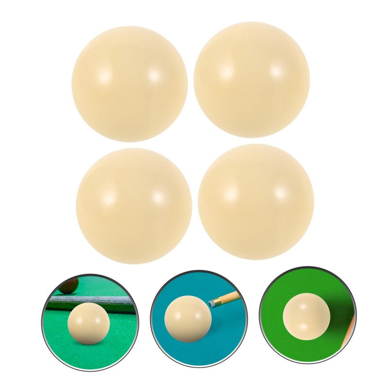 BESPORTBLE Pool Table Balls 4 Pack White Billiards Balls Billiard
