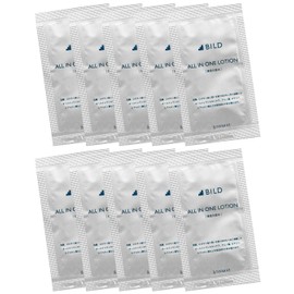 BILD Trial All-in-One Pouch, Lotion, Men's, For Travel, Individual Packaging, 10 Packets (All in One 10 Packs)