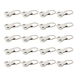MroMax 100Pcs D-Ring Picture Hangers Heavy Duty Picture Frames Double Holes Clasp Picture Hang Solutions, for Hanging Paintings Artwork Picture Frame Hook Photos, Silver
