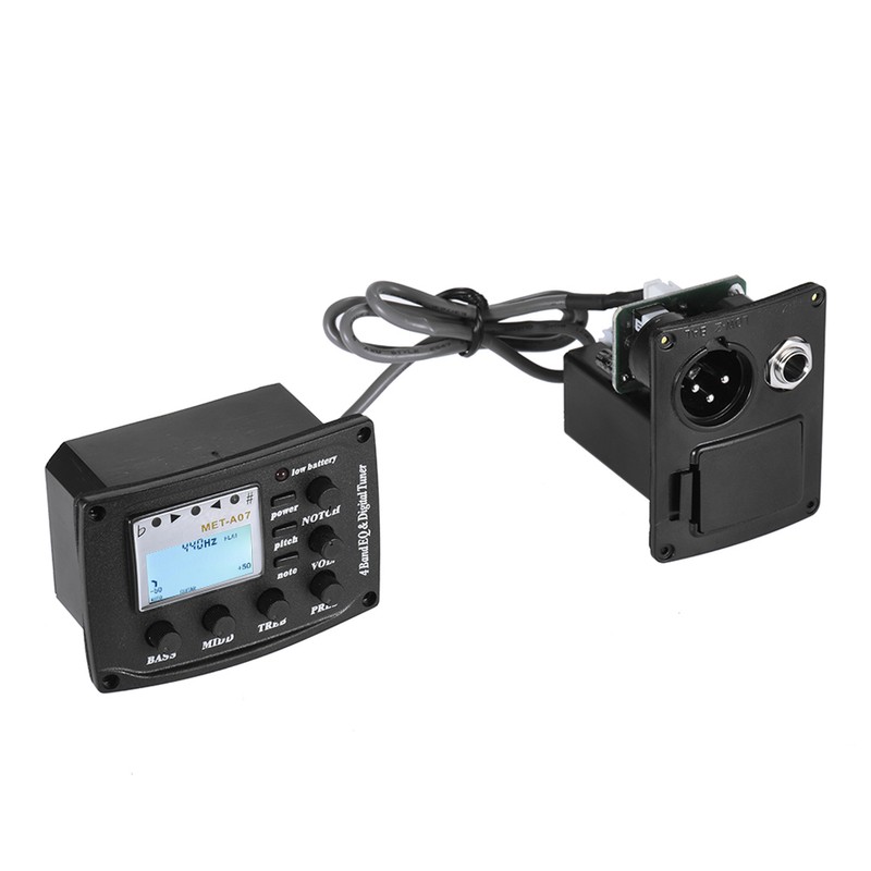 Acoustic Guitar 4-Band EQ Equalizer Tone and Volume Amplifier Preamp