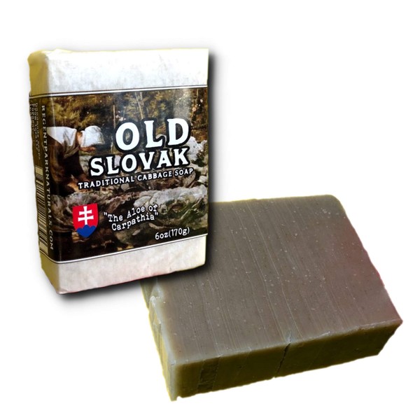 Regent Park Naturals Cabbage Soap “Old Slovak” | The Aloe of Carpathia | Old World Traditional Body Wash Bar Soap | 6oz Cold Process Soap Bar (1 bar)