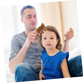 FOMIYES Scalp Oil Massage Tool Wooden Comb Scalp Massager 5 Denticles and Leg Massager