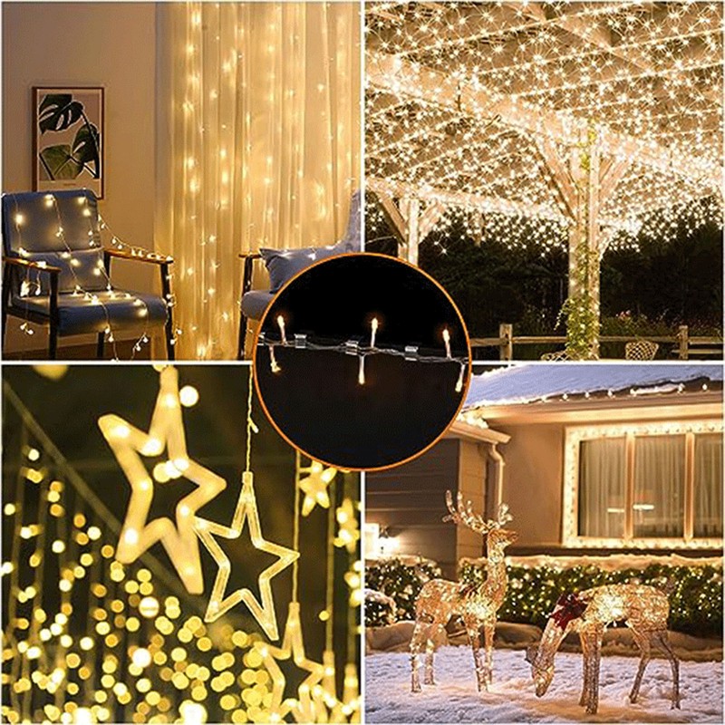 50Pcs Metal Christmas Lights Gutter Hooks Stainless Steel Christmas Lights