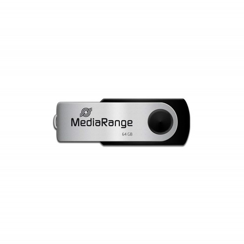 MEDIARANGE MR913 USB Stick 2.0 128 GB Black/Silver