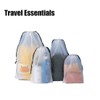 20 PCS Travel Shoe Bag with Drawstring Rope - Transparent