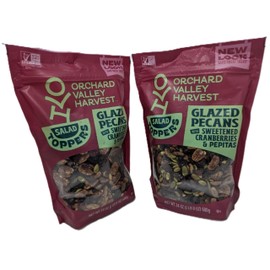 Glazed Pecans Salad Toppers (2-Pack) - 24oz Large Resealable Bags - Non-GMO, No Artificial Ingredients, Perfect for Salads, Snacks, and More!