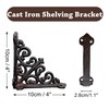 Z metnal Decorative Shelf Brackets, Cast Iron Metal Mailbox Bracket,