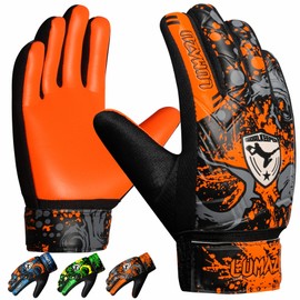 LUMAZU Football Goalkeeper Gloves for Adults Anti Slip Shock Absorption Padded Premium Soccer Goalie Gloves Wrist Protection for Men Women Goalkeeping