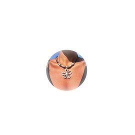 Stocking Stuffers Gifts for Women Flower Necklace Bead Pendant Necklace Silver Vintage Wildflower Necklace Western Jewelry for Women Flower Girl Gift Summer Beach Necklace Jewelry Gifts for Women Girl