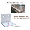 White Stainless Steel Corner Bracket,Joint Right Angle Bracket,L Shape Heavy