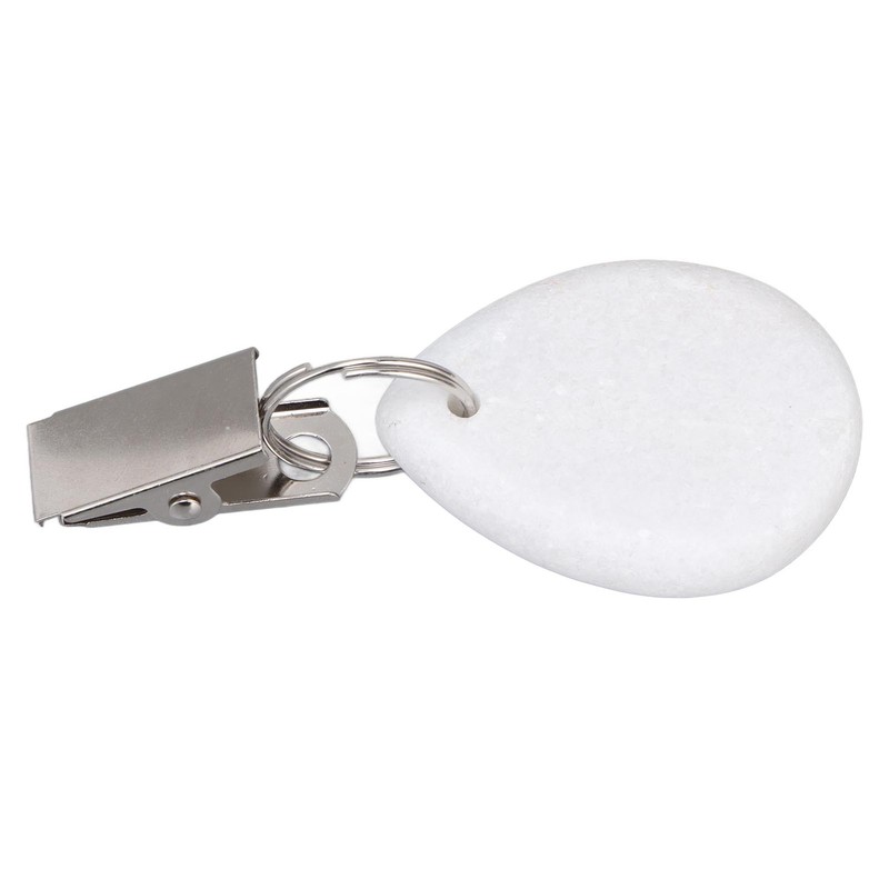 6Pcs Tablecloth Weights Marble Stainless Steel Small Size Waterproof Rustproof