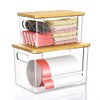 Trash Bag Dispenser 2 Pack (XL+S) - Acrylic Garbage Bags