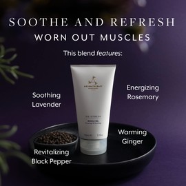 Aromatherapy Associates Aromatherapy Associates De-Stress Muscle Gel, Massage Gel for Muscle and Deep Relaxation, Blended with Ginger, Black Pepper and Rosemary Essential Oils (5.07 oz)