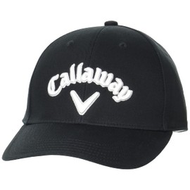 Callaway C22990104 Men's Classic Cap, Cotton Twill, Adjustable Size, Golf Hat, 1010_Black