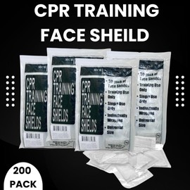 MCR Medical Pack of 200 CPR Training Shields, Individually Wrapped, MCRTS-200