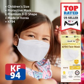 Happy Life 2/5/10 Pack KF94 WHITE Face Mask Kids Children Protective Safety Individual Pack - 2 PCS MASK