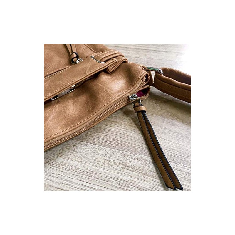 The Accessory Co. Womens Cross Body Bag Messenger Multi Compartment