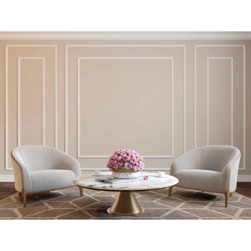 Hungbak 120"L x 0.9"W Peel and Stick Chair Rail Panel