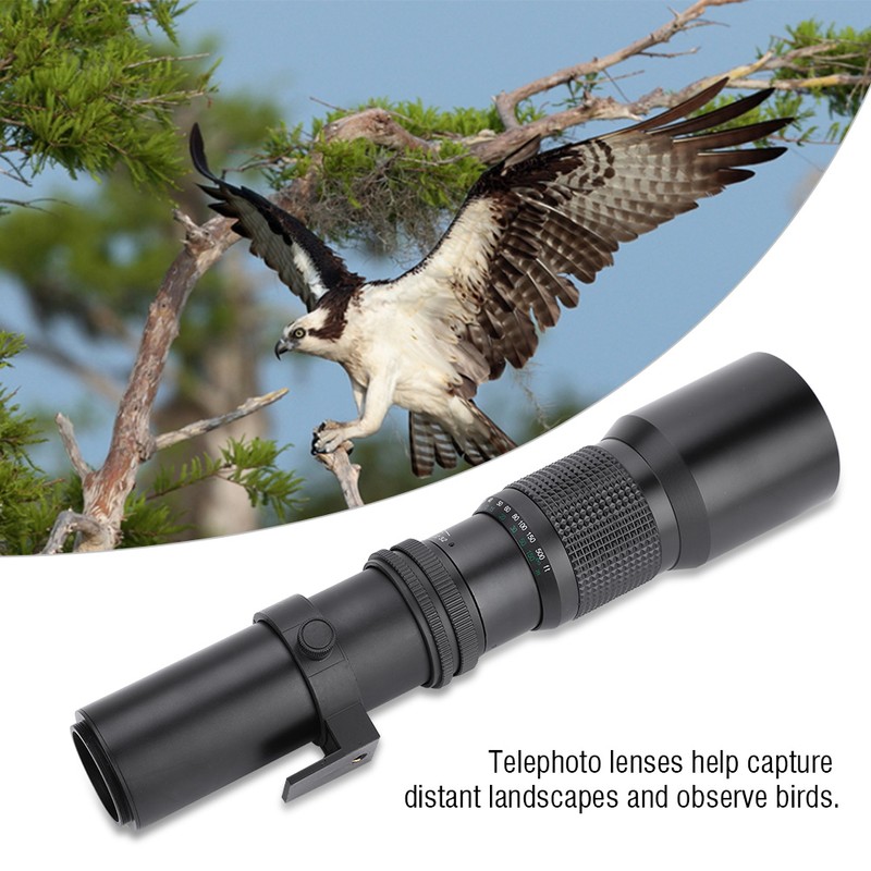 500mm F8-F32 Manual Fixed Focus DSLR Telephoto Lens for Nikon