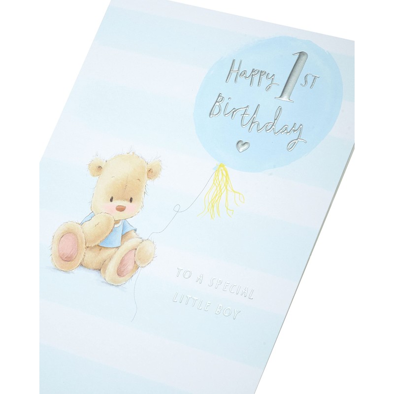 UK Greetings 1st Birthday Card for Boy with Envelope -
