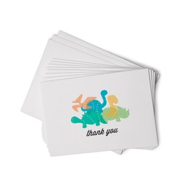 Playful Dinosaurs Thank You Cards - 24 Cards & Envelopes