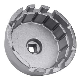 Ibetter Heavy Duty Oil Filter Wrench For Toyota, Lexus, Scion 1.8 Liter Engines - Durable Cup Style Oil Filter Removal Socket Tool Fits Prius, Prius V, Corolla, Matrix, CT200h, iM, iQ, xD(Silver)