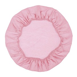 cyclamen9 Bar Stool Cover Round Chair Slipcover Protector Elastic with Non-Slip Backing and Elastic Band for Home Seat Cloth Coffee,45-50cm (Pink)