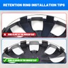 17 Inch Hubcaps Wheel Covers, Universal Hub Caps Set of