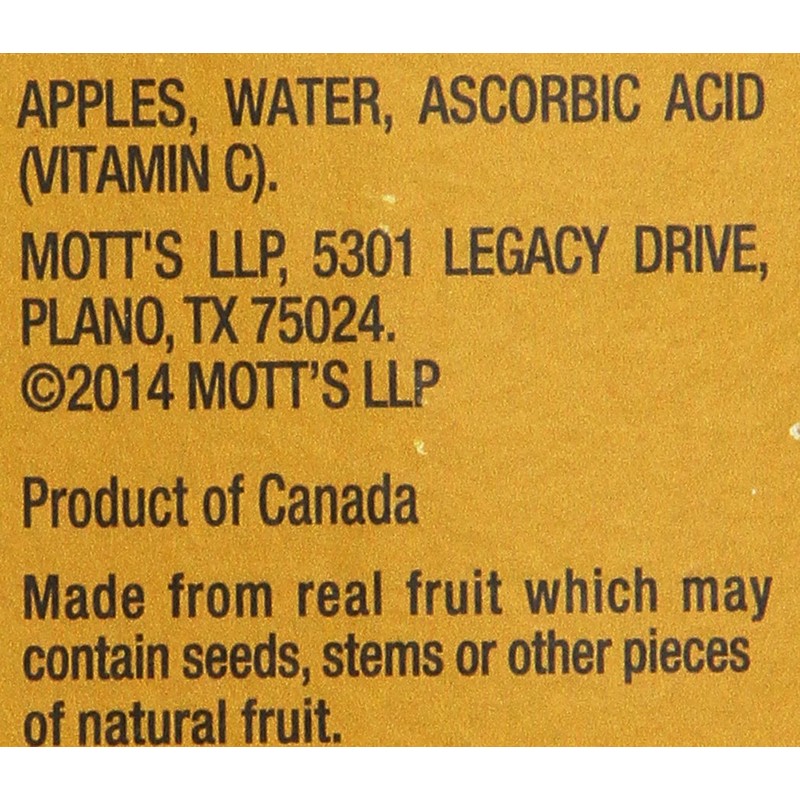Mott's No Sugar Added Applesauce, 3.2 oz Clear Pouches, 4Count