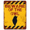 Print Crafted - Beware Of The Owl | Vintage Metal